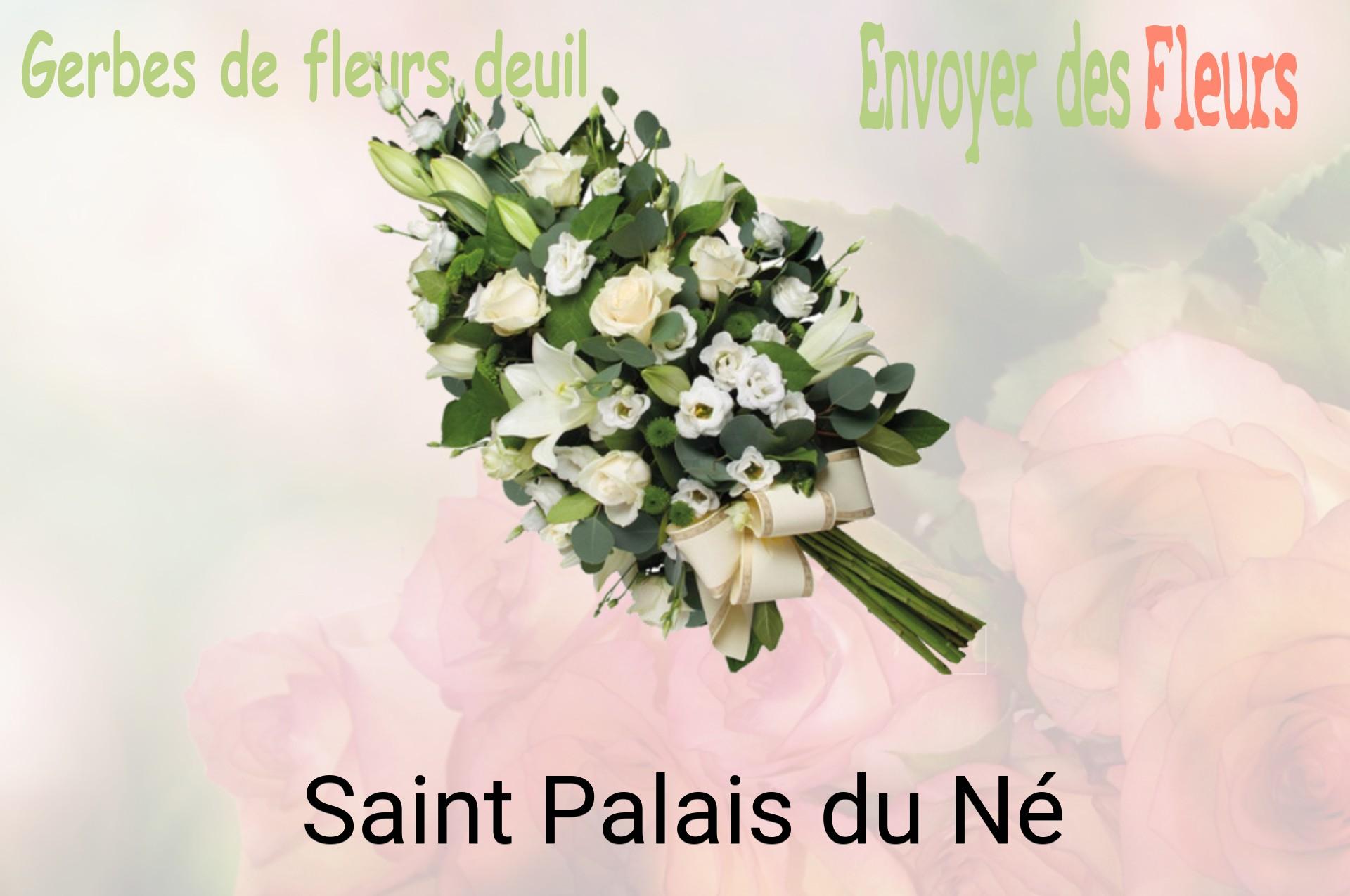 Gerbe de fleurs de deuil livrée à Saint-Palais-du-Né